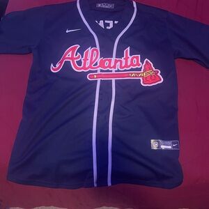 Nike MLB Atlanta Braves Navy Jersey